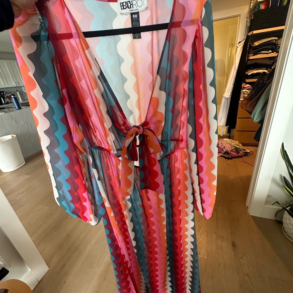 Beach Riot Maxi Swim Cover Up, Size L